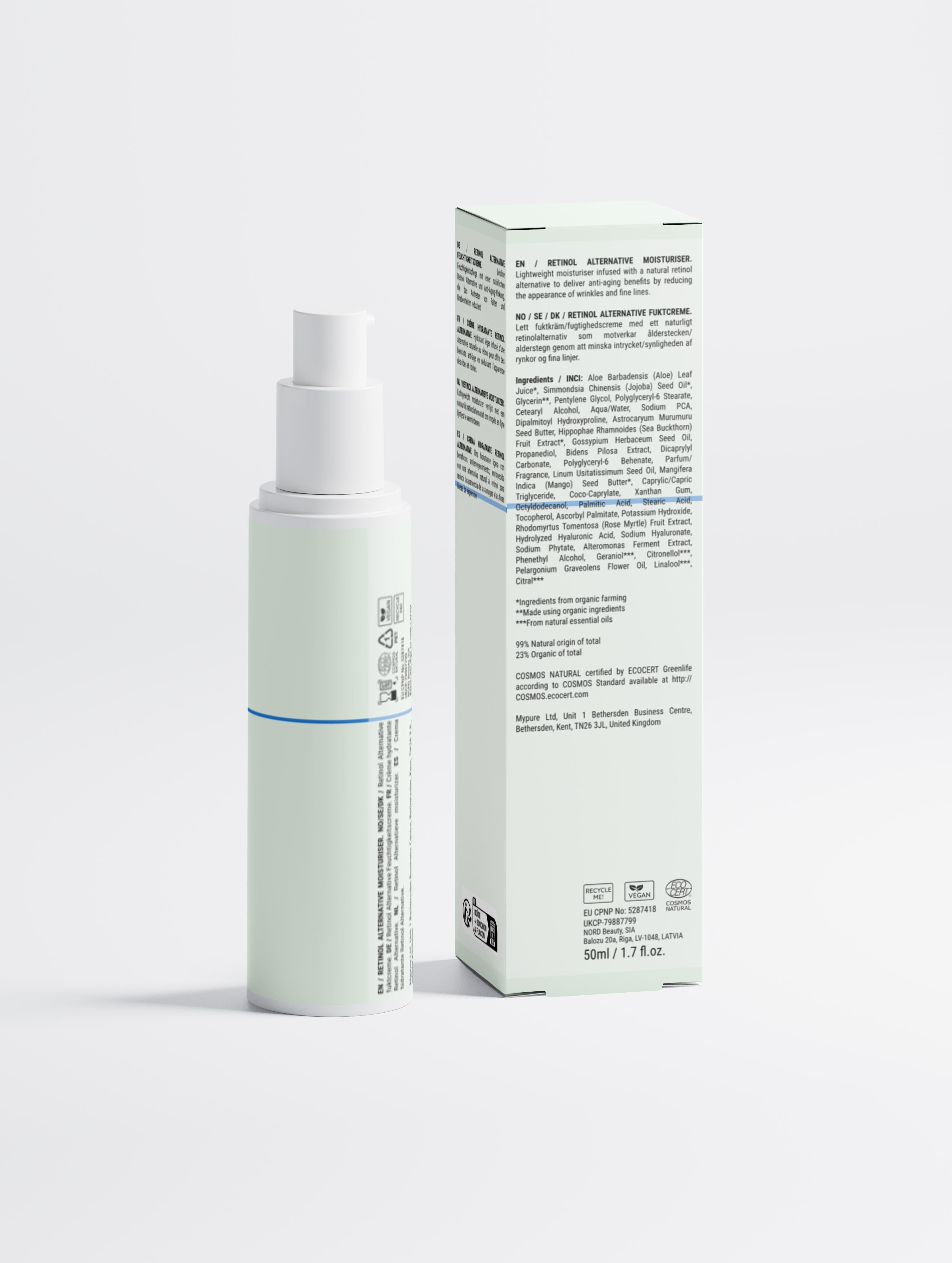 Crème hydratante alternative au rétinol