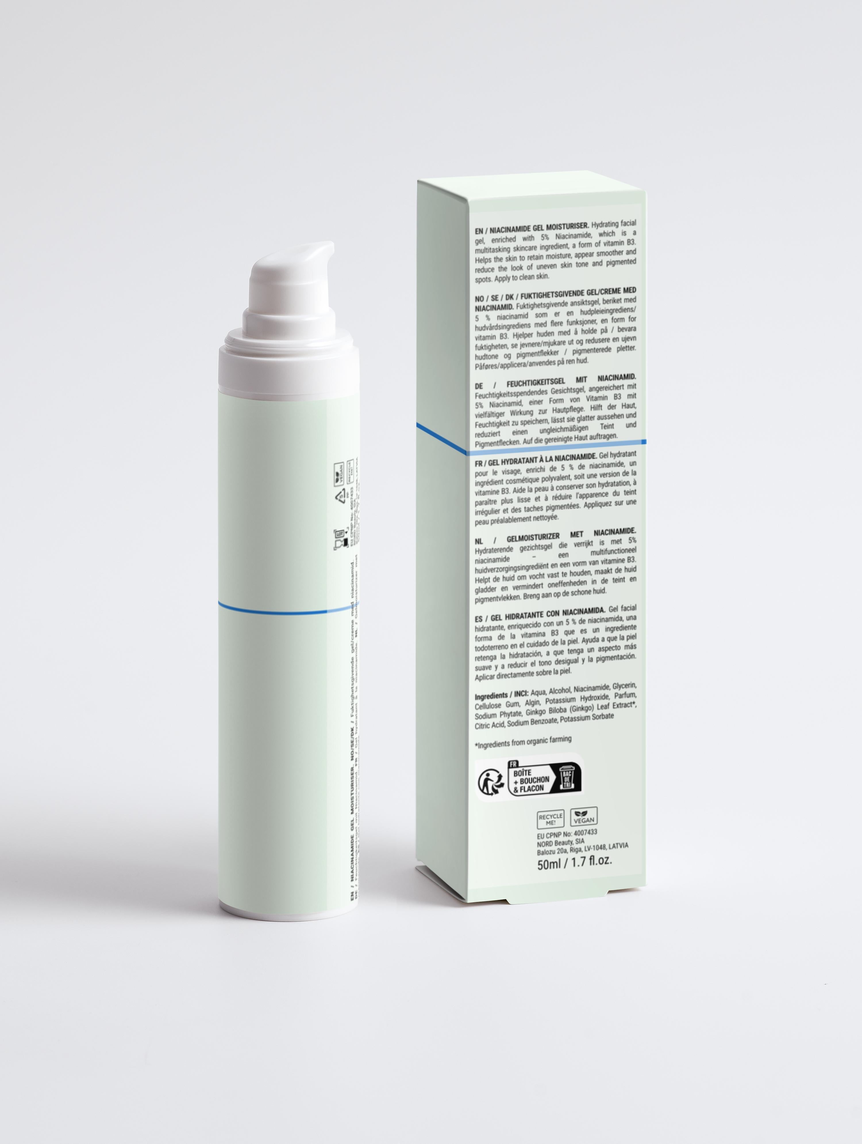 Gel hydratant à la niacinamide